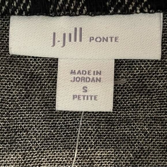 J Jill Black, Gray & Tan Plaid OfficeCore Career Pencil Skirt NWT Size SP - Picture 8 of 12